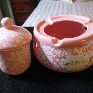 Bridgerton TV Show Tea Diffuser Set Pink Floral